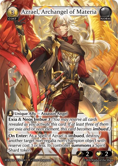 Azrael, Archangel of Materia, Radiant Origins 50