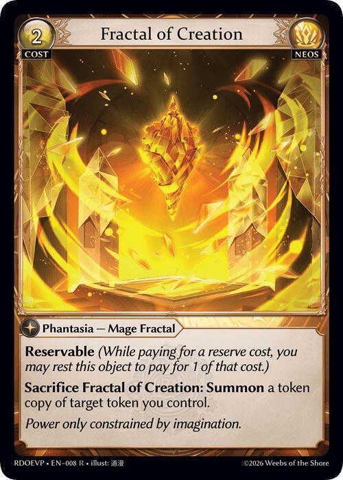 Fractal of Creation, Radiant Origins Event Pack 008