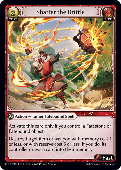 Shatter the Brittle, Radiant Origins Event Pack 017
