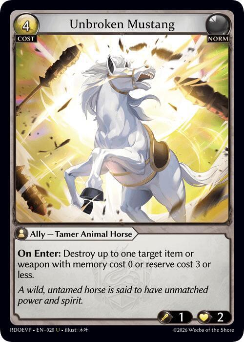 Unbroken Mustang, Radiant Origins Event Pack 020