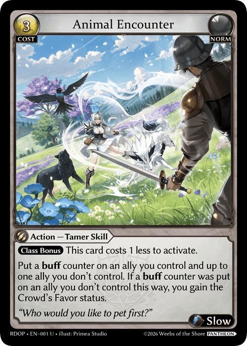 Animal Encounter, Radiant Origins: Pantheon 001