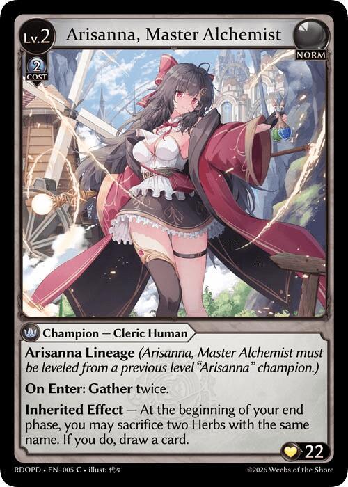 Arisanna, Master Alchemist, Radiant Origins: Pantheon 005