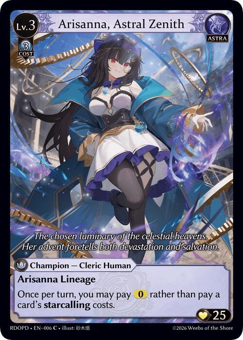 Arisanna, Astral Zenith (Extended Art), Radiant Origins: Pantheon 006