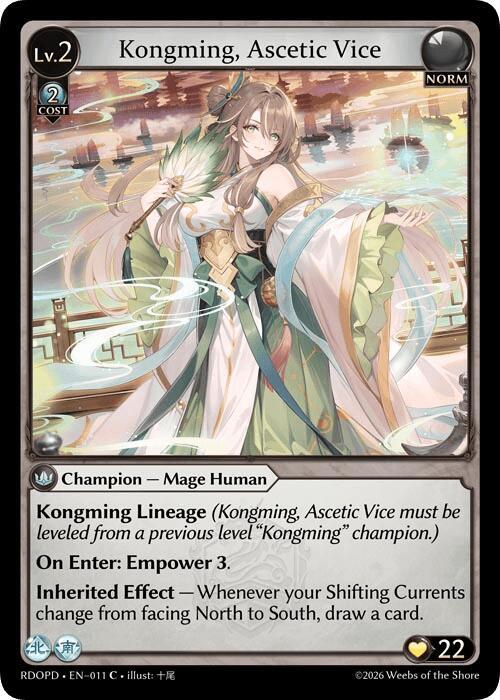 Kongming, Ascetic Vice, Radiant Origins: Pantheon 011