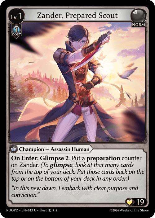 Zander, Prepared Scout, Radiant Origins: Pantheon 013