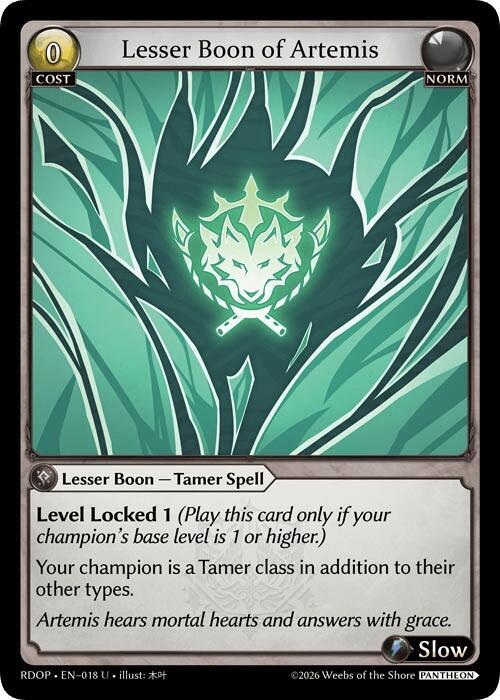 Lesser Boon of Artemis, Radiant Origins: Pantheon 018
