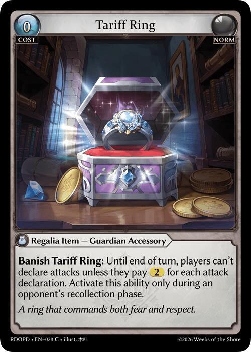 Tariff Ring, Radiant Origins: Pantheon 028