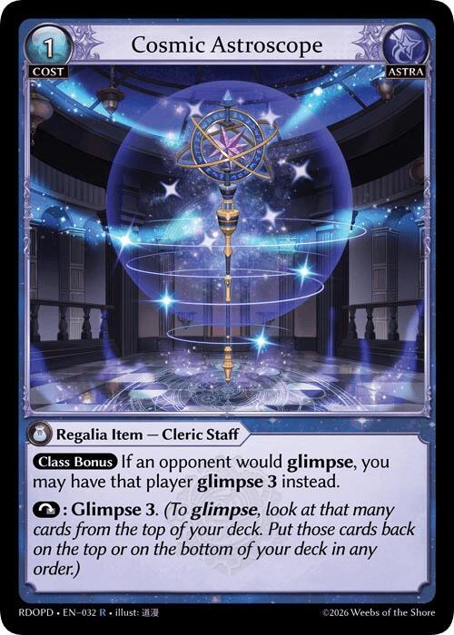 Cosmic Astroscope, Radiant Origins: Pantheon 032