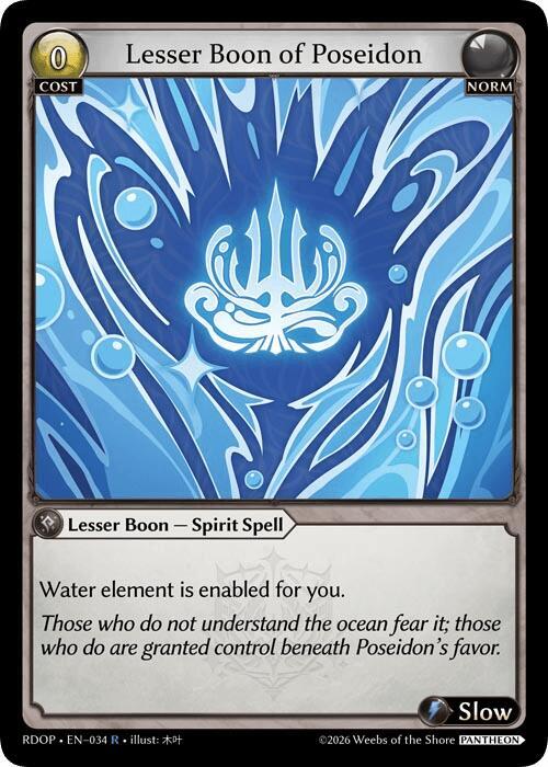Lesser Boon of Poseidon, Radiant Origins: Pantheon 034