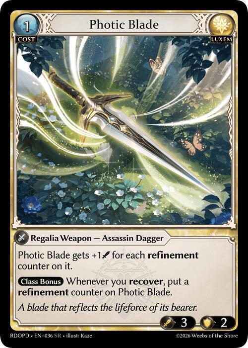 Photic Blade, Radiant Origins: Pantheon 036
