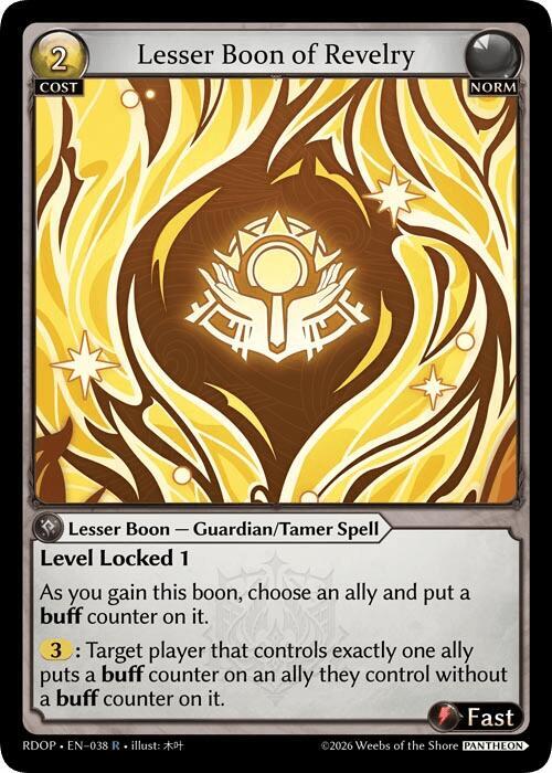 Lesser Boon of Revelry, Radiant Origins: Pantheon 038