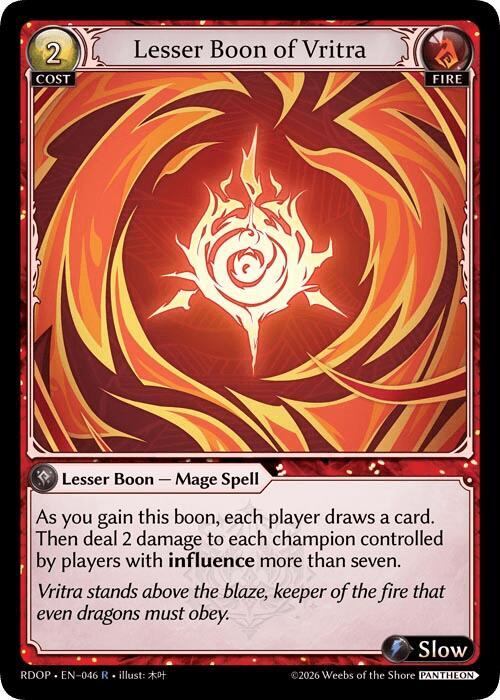 Lesser Boon of Vritra, Radiant Origins: Pantheon 046