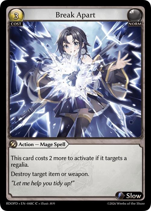 Break Apart (048C), Radiant Origins: Pantheon 048C
