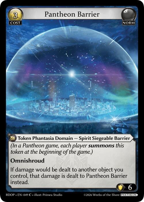 Pantheon Barrier (049), Radiant Origins: Pantheon 049