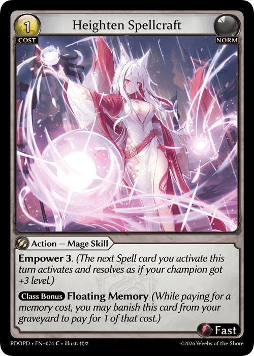 Heighten Spellcraft, Radiant Origins: Pantheon 074
