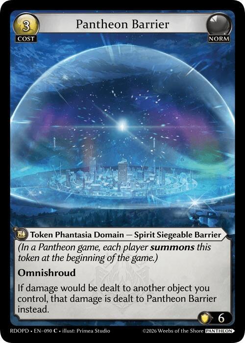 Pantheon Barrier, Radiant Origins: Pantheon 090