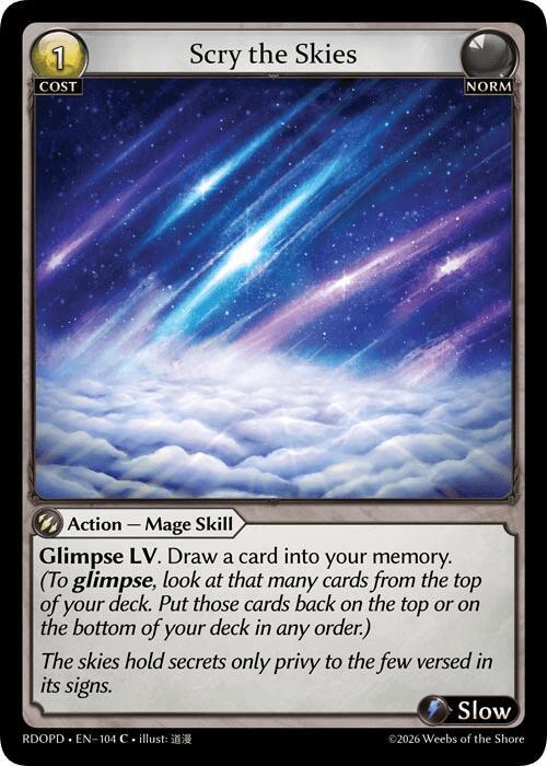 Scry the Skies, Radiant Origins: Pantheon 104