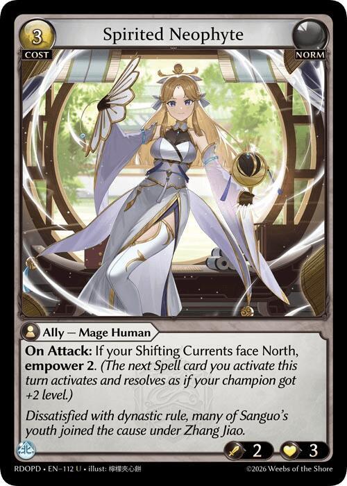 Spirited Neophyte, Radiant Origins: Pantheon 112