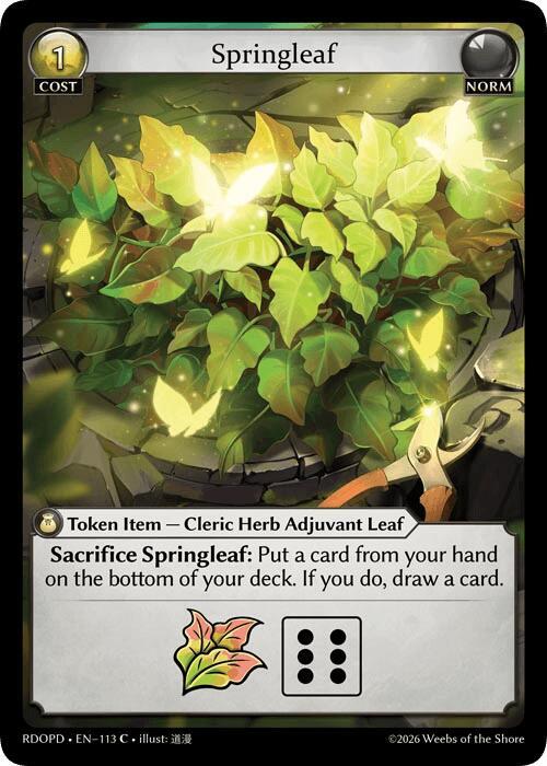Springleaf, Radiant Origins: Pantheon 113