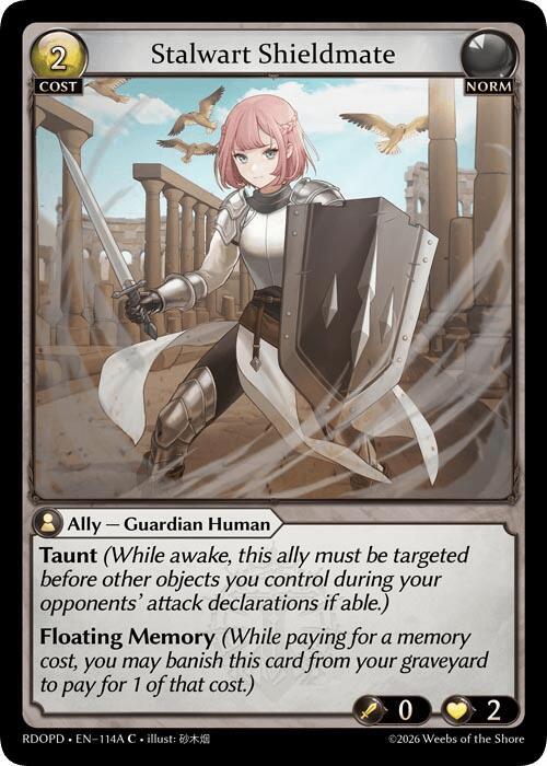 Stalwart Shieldmate (114A), Radiant Origins: Pantheon 114A