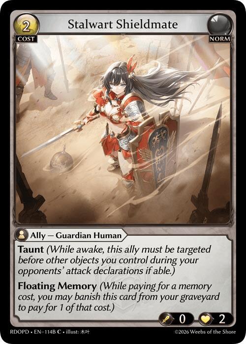 Stalwart Shieldmate (114B), Radiant Origins: Pantheon 114B