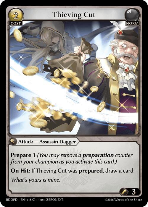 Thieving Cut, Radiant Origins: Pantheon 118