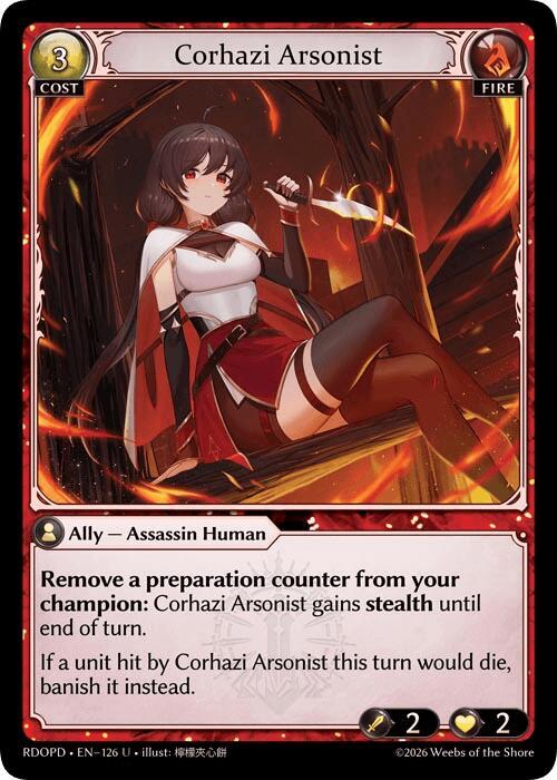 Corhazi Arsonist, Radiant Origins: Pantheon 126