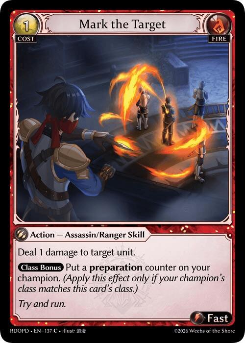 Mark the Target, Radiant Origins: Pantheon 137