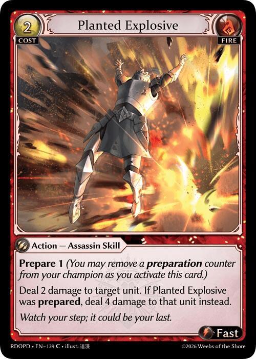 Planted Explosive, Radiant Origins: Pantheon 139