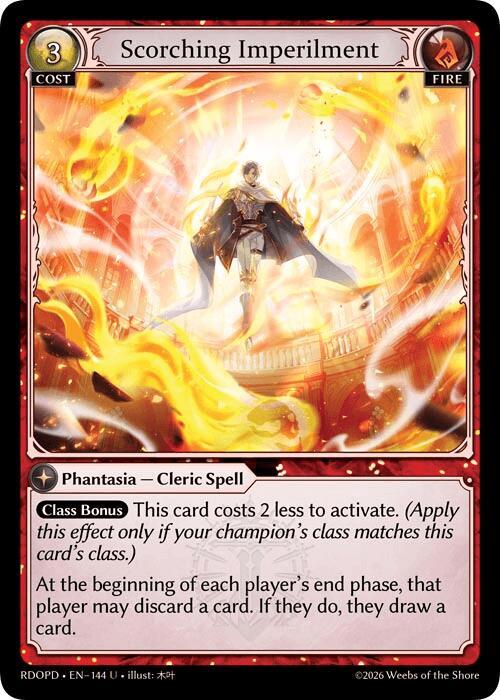 Scorching Imperilment, Radiant Origins: Pantheon 144