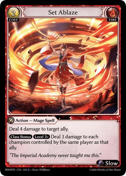 Set Ablaze, Radiant Origins: Pantheon 145