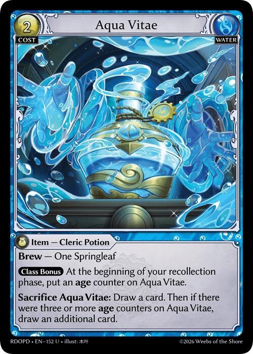 Aqua Vitae, Radiant Origins: Pantheon 152