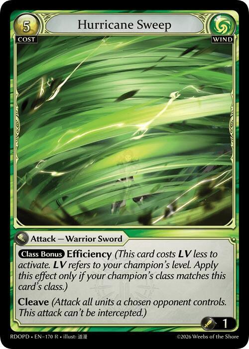 Hurricane Sweep, Radiant Origins: Pantheon 170