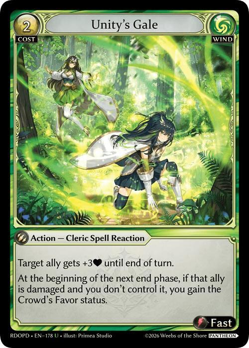 Unity's Gale, Radiant Origins: Pantheon 178