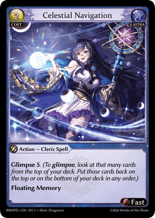 Celestial Navigation, Radiant Origins: Pantheon 185