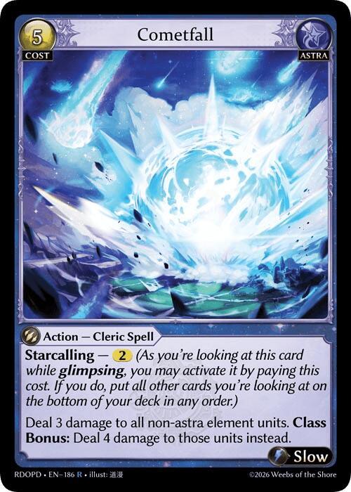 Cometfall, Radiant Origins: Pantheon 186