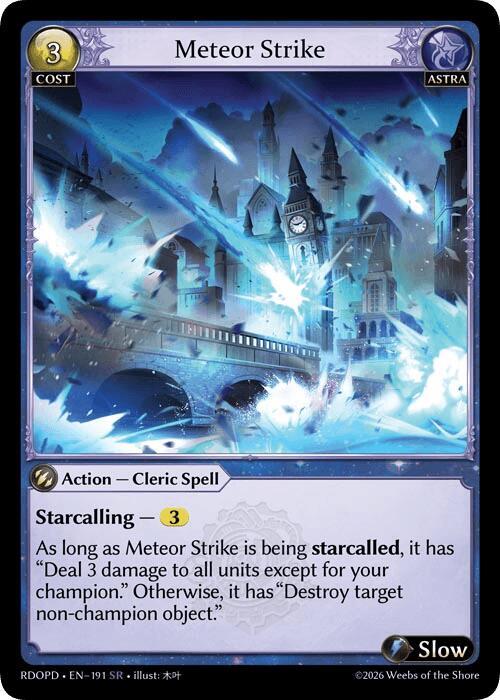 Meteor Strike, Radiant Origins: Pantheon 191