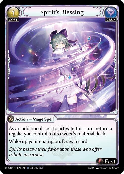 Spirit's Blessing, Radiant Origins: Pantheon 211