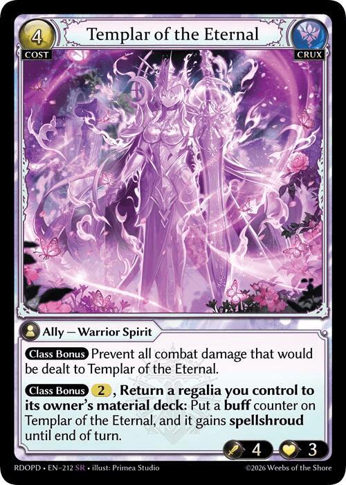 Templar of the Eternal, Radiant Origins: Pantheon 212