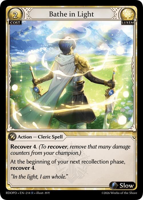 Bathe in Light, Radiant Origins: Pantheon 214