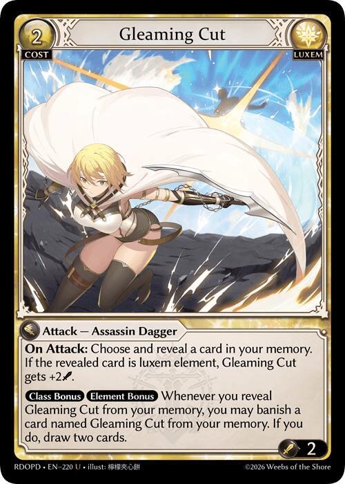 Gleaming Cut, Radiant Origins: Pantheon 220