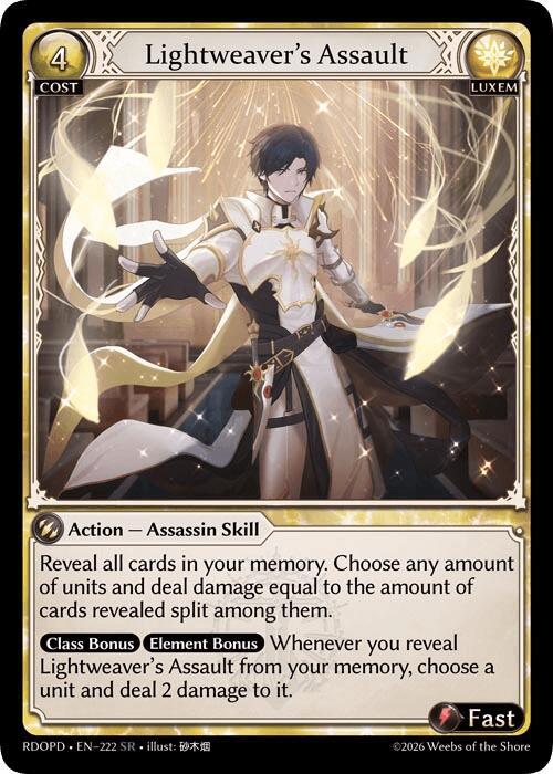 Lightweaver's Assault, Radiant Origins: Pantheon 222