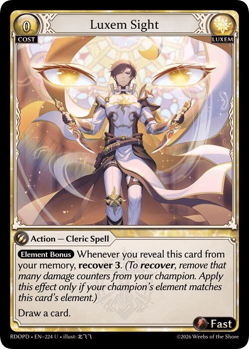 Luxem Sight, Radiant Origins: Pantheon 224