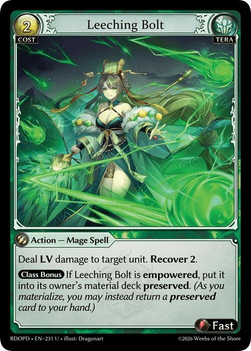 Leeching Bolt, Radiant Origins: Pantheon 231