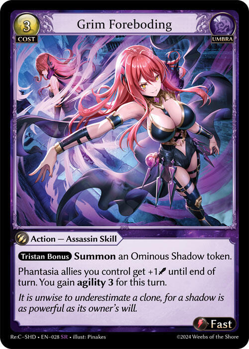 Grim Foreboding, Tristan Re:Collection, Shadowdancer 028