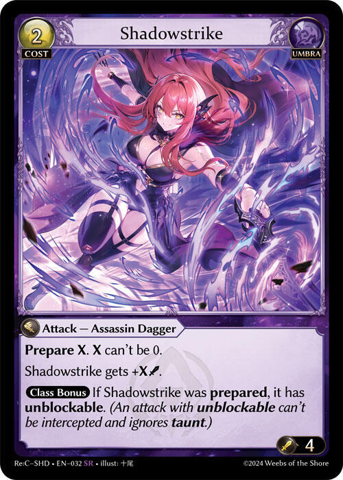 Shadowstrike, Tristan Re:Collection, Shadowdancer 032