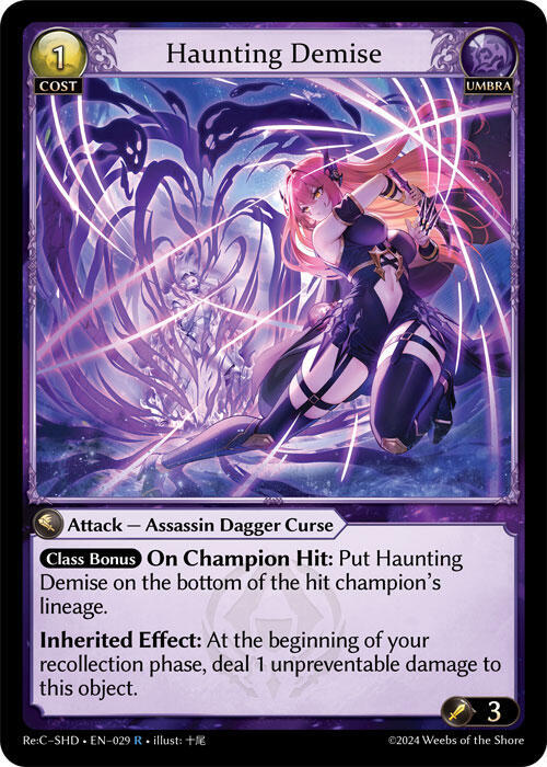 Haunting Demise, Tristan, Shadowdancer Re:Collection Lite 029