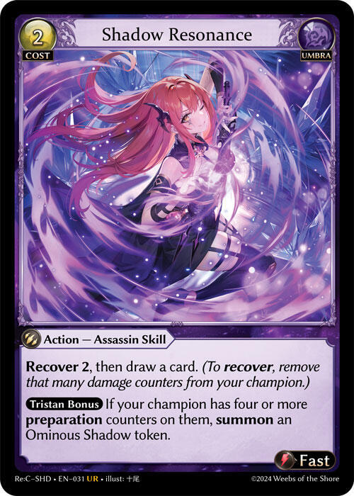 Shadow Resonance, Tristan, Shadowdancer Re:Collection Lite 031