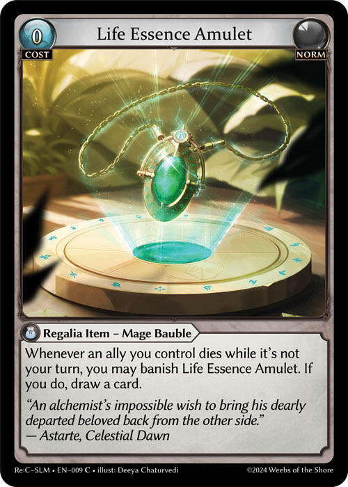 Life Essence Amulet, Silvie, Slime Sovereign Re: Collection Lite 009