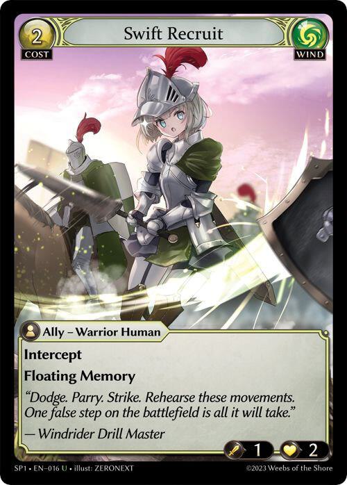 Swift Recruit, Supporter Pack 1 016